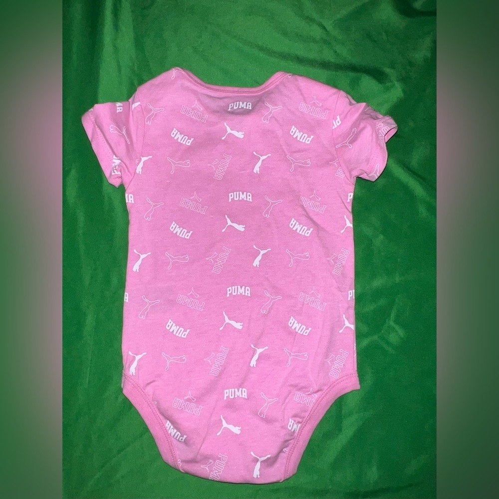 Puma Pink Graphic Bodysuit 12 Months